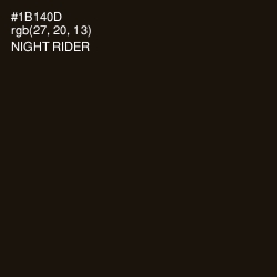 #1B140D - Night Rider Color Image